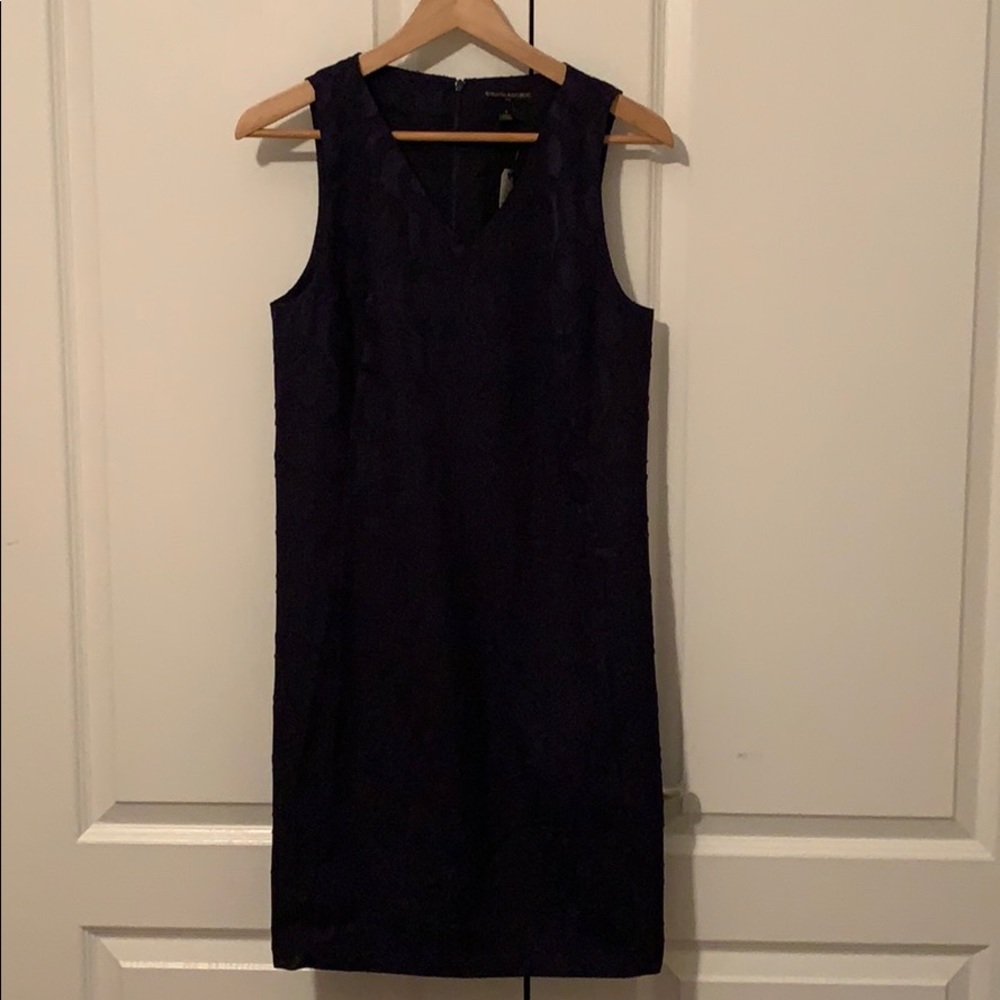 Navy sleeveless Banana Republic dress